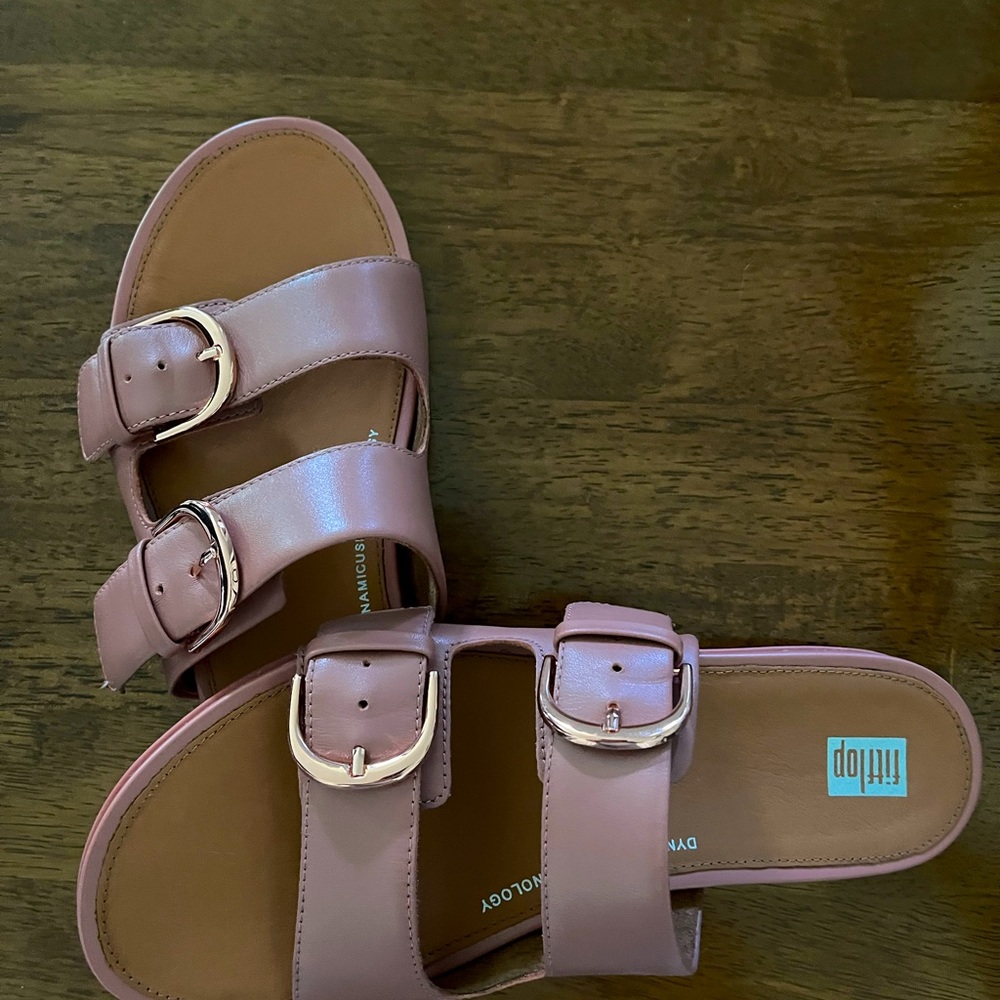 Fit Flop rose slides, size 8. Brand new, never worn.